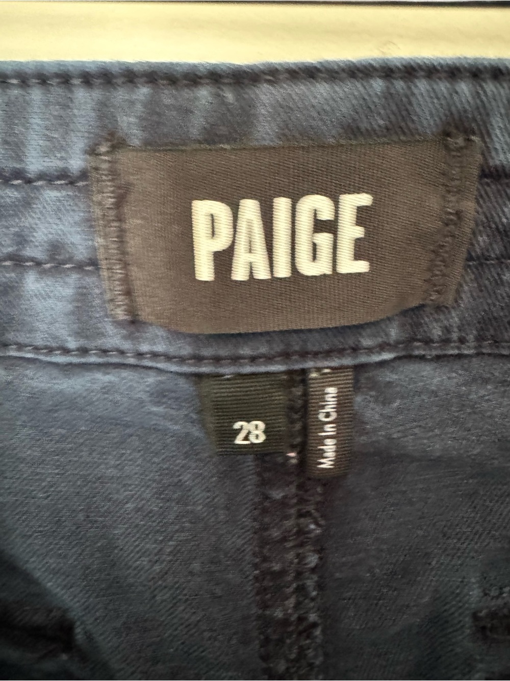 PAIGE Reid jogger pant in vintage navy seascape Sz 6 - Picture 10 of 15